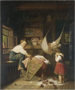 Crying Over Spilt Milk by Auguste Heyn
