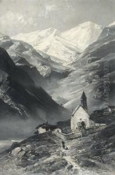 Kirchlein Im Hochgebirge. - view 1