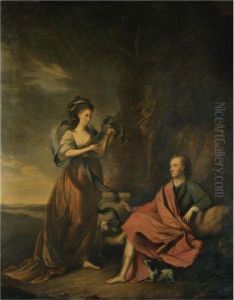 A Double Portrait Of Arthur Wolfe, 1st Viscount Kilwarden And His Wife Anne by Thomas Hickey