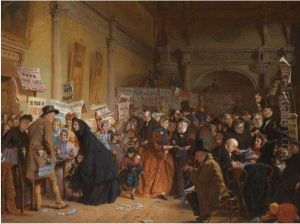 Infant Orphan Election At The London Tavern - Polling by George Elgar Hicks