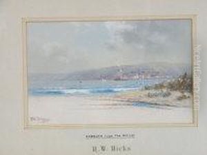 Exmouth From The Warren by Herbert William Hicks