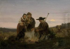 Schafer Am Feuer