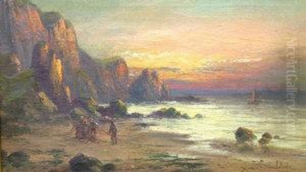 "sunset Onthe Cornish Coast" - view 1