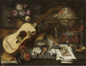 Still Life With A Guitar by Tomas Hiepes