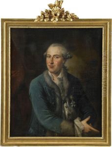 Portratt Av Overstathallaren Friherre Carl Sparre by Christopher Hieronymus Johansen