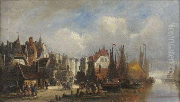 Vue D'un Port En Hollande - view 1