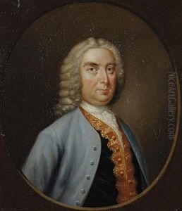 Two Portraits Of John Smart (1702-1777) And Another Member Of The Smart Family