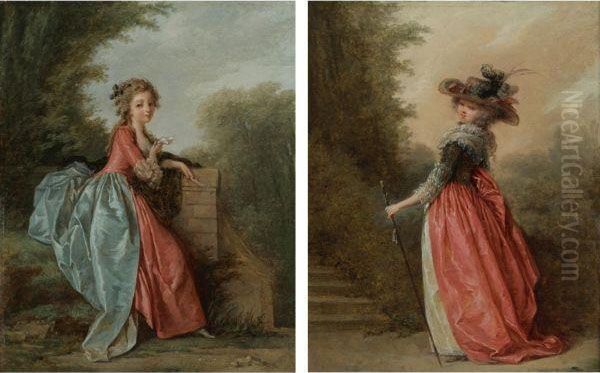 A Lady Seated In A Garden - view 1