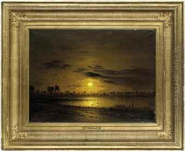 A Tropical Landscape At Sunset - view 1