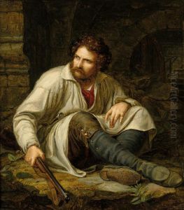 Der Wildschutz by Ferdinand Theodor Hildebrandt