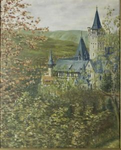Schloss Wernigerode Vom Agnesberg by Adolf Hildenbrand