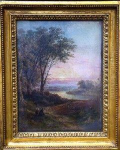 Figures With Plough In The Countryside