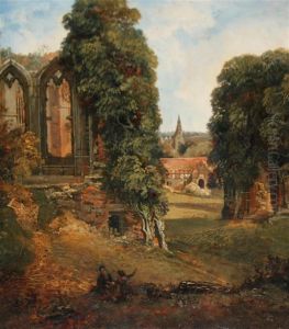 The Oriel Window, And Kenilworth Church From The Upper End Ofthe Great Hall