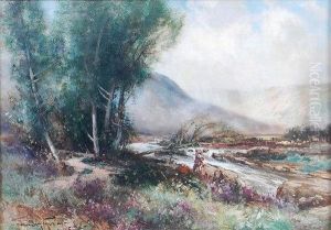 Man Working On River
