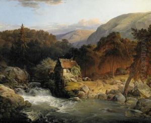 Old Watermill On The Mountain by Carl Hilgers