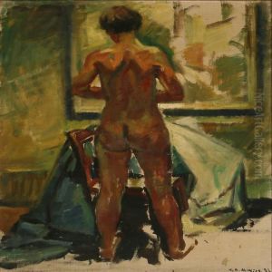 Woman Seen From The Back by Knud Ove Hilkier