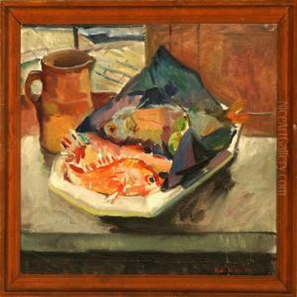 Stilllife With Fishon A Dish - view 1