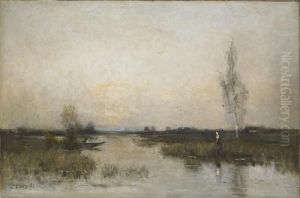 Marsklandskap by Carl Fredrik Hill