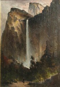 Bridal Veil Falls, Yosemite by Edward Rufus Hill