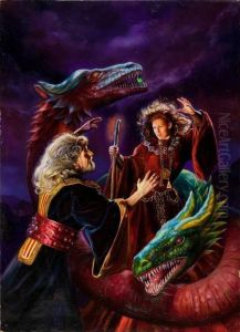 Dhiammara, Paperback Cover by James Stevens Hill