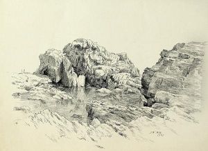 Rocky Landscape by John Henry Hill