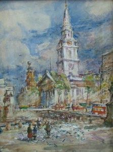 St Martin In The Fields Parish Church,
Trafalgar Square by Rowland Henry Hill