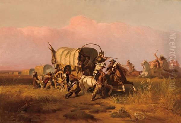 Attack On The Emigrant Train - view 1