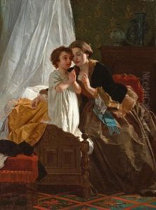 Bedtime Prayer by Eugene-Ernest Hillemacher