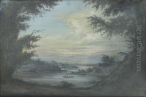 Sjolandskap. by Carl Peter Hillestrom