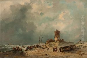 Dorfgemeinde An Der Sturmischen See by Adrianus David Hilleveld