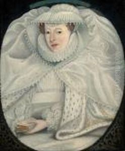 Portrait Of Mary I, Queen Of Scots (1542-1587) by Nicholas Hilliard