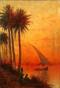 The Nile Sunset by William Henry Hilliard