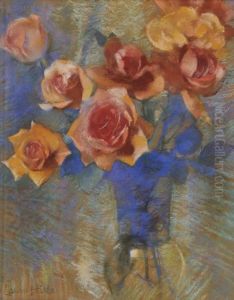 Roses And Glass by Laura Coombs Hills
