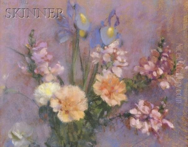 Still Life With Irises, Snapdragons, And Carnations - view 1