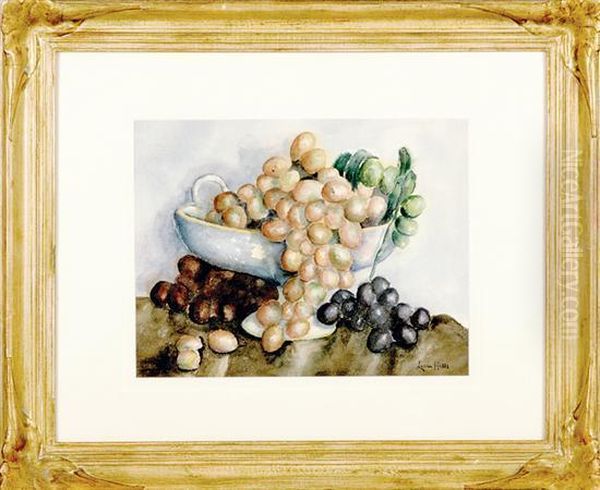 Still Life Bowl Of Grapes - view 1