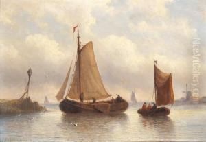An Afternoon On The Water by Eduard Alexander Hilverdink