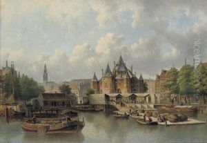 The Nieuwmarkt With The Waag, Amsterdam