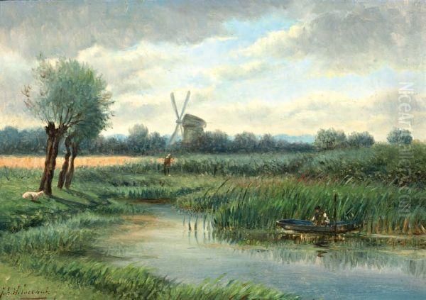 Molen In Polderlandschap - view 1