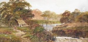 A Cottage By A River by Theodore Hines