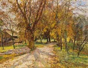 Allee In Leopoldskron by Franz Hinterholzer
