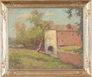 Landscape With Mill by John Henry Hintermeister