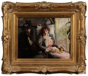 A Visit From Afriend by Charles Louis Hinton