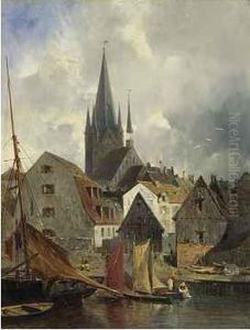 Hafen Eines Franzosischen Stadtchens