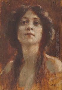 Ritratto Di Donna by Adolf Hiremy-Hirschl