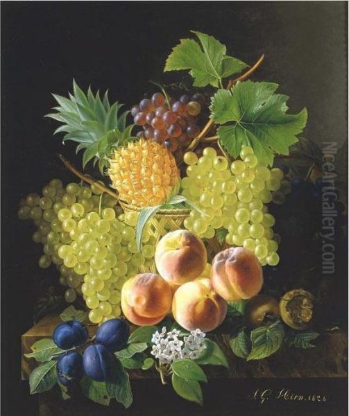 Still Life With Grapes And Peaches - view 1