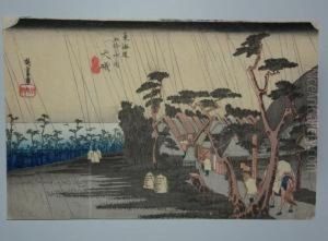 Serie Du Grand Tokaido by Utagawa or Ando Hiroshige