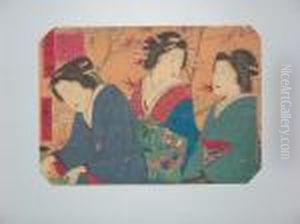 Oiseaux Et Femmes by Tokubei Iii Hiroshigeando