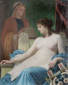 Le Tepidarium Sur Sa Toile D'origine (hardy Alan) by Auguste Alexandre Hirsch