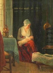 Jungehollandische Mutter Mit Kind by Auguste Alexandre Hirsch