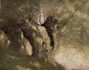 Aulandschaft (an Der Pram) by Max Hirschenauer